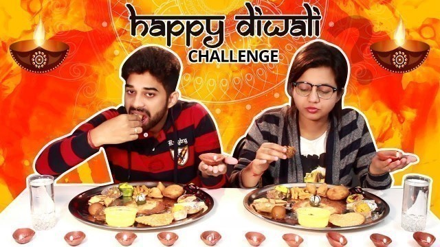 'DIWALI THALI EATING CHALLENGE | Diwali Special Thali Eating Competition | Food Challenge'