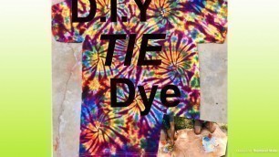 'DIY TIE DYE SHIRTS WITH FOOD COLORING (DO IT YOURSELF)'