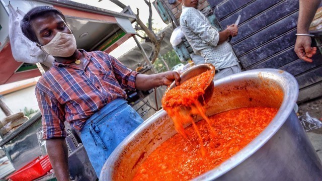 'Aadha Kilo Makhan wali Pav Bhaji | Anokha Indian Street Food #shorts'