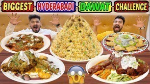 'BIGGEST HYDERABADI DAWAT EATING CHALLENGE | MASSIVE HYDERABADI DAWAT COMPETITION | (Ep-397)'