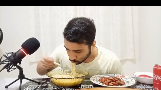 'ASMR -  MIOJO DE CARNE, LINGUIÇA DEFUMADA E BALA FINI (MUKBANG) | BRAZILIAN FOOD'