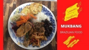 'ABOBRINHA À MILANESA COM SALADA MIX. MUKBANG BRAZILIAN FOOD'