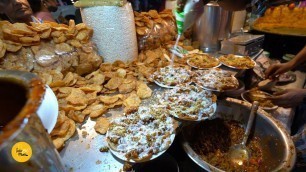 'Kolkata Famous Papdi Chaat & Dahi Puchka Rs. 40/- Only l Kolkata Street Food'