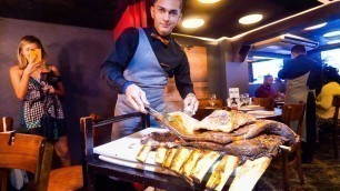 'Brazilian Steakhouse - HUGE BEEF RIBS + 14 MEATS CHURRASCARIA in Rio de Janeiro, Brazil!'