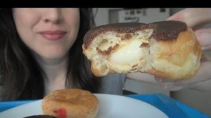 'SassEsnacks ASMR: Eating Donuts | Whisper Reading - Scottish Foods | American Food | Sweets'