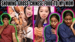 'SHOWING GROSS CHINESE FOOD TO MY MOM || TAMIL|| #JustBanana'