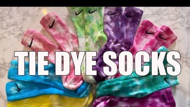 'DIY: Custom Nike Tie Dye Socks'