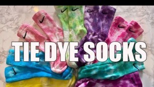 'DIY: Custom Nike Tie Dye Socks'