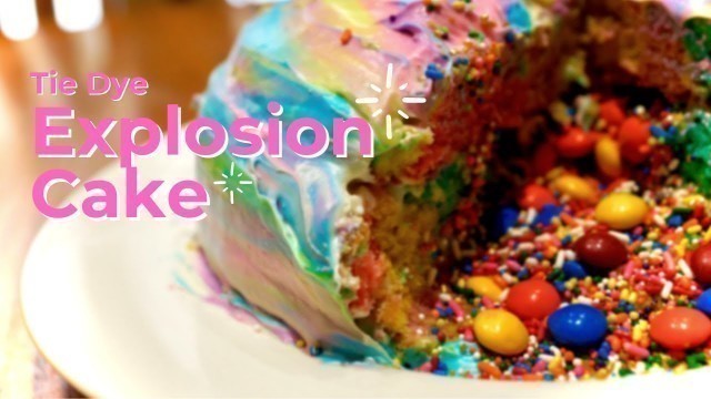 'HOW TO: Food Allergies Friendly Tie Dye \'Explosion\' Cake'