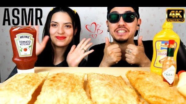 'ASMR COMIDA PASTEL GIGANTE ( FRANGO COM CATUPIRY & PASTEL ESPECIAL) BRAZILIAN FOOD (MUKBANG/咀嚼音/大食い)'