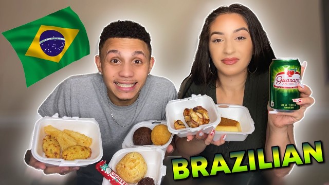 'FIRST TIME TRYING BRAZILIAN FOOD | BRAZILIAN FOOD MUKBANG |'