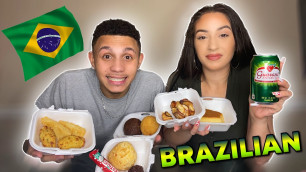 'FIRST TIME TRYING BRAZILIAN FOOD | BRAZILIAN FOOD MUKBANG |'