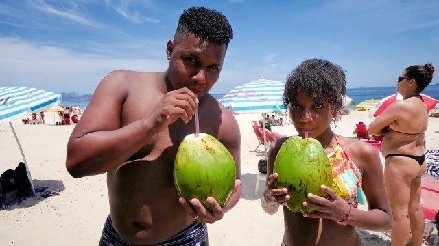 'Walking COPACABANA BEACH in RIO!! Brazilian Food + Sugarloaf Mountain | Rio de Janeiro, Brazil'