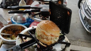 'Toast Style Burger Just Rupees 35 | Indian Street Food'