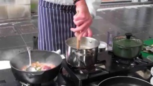 'Scottish Cooking Demonstration Food Market Perth Perthshire Scotland'