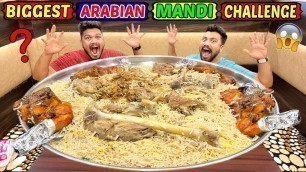 'WORLD\'S BIGGEST ARABIAN MANDI EATING CHALLENGE IN HYDERABAD | HYDERABAD TOUR |Food Challenge(Ep-398)'