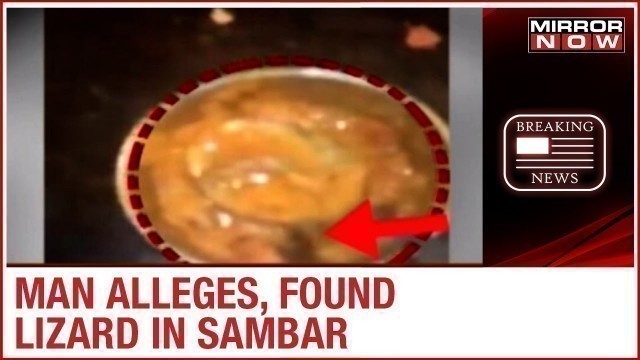 'Delhi: Lizard found in Sarvana Bhawan food item; Case filed for spreading infectious disease'