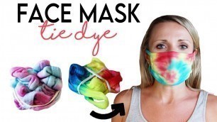 'Tie Dye Face Mask Technique! DIY Crumple and Spiral Patterns'