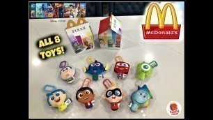 DISNEY PIXAR MOVIES MCDONALDS Happy Meal Toys! All 8 Toys! Aug 2020