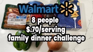 '$5 LARGE FAMILY DINNER FROM WALMART | COOK WITH ME ON A BUDGET | CHEAP MEALS'