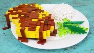 'Lego Steak Rice Bowl - Lego In Real Life 2 / Stop Motion Cooking & ASMR'