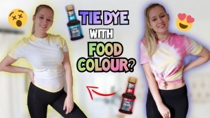 'TIE DYE WITH FOOD COLOURING?  | Pastel Tie Dye ♡'