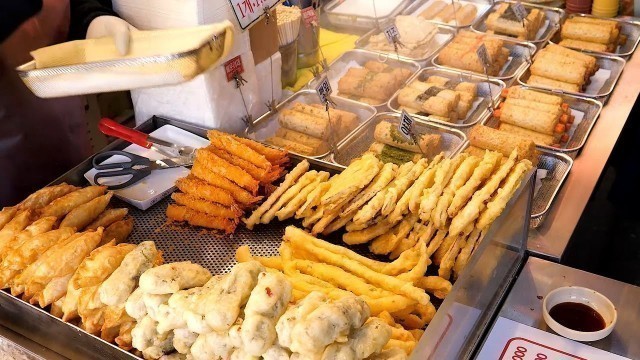 'Fish cakes and Fried foods - Korean street food'