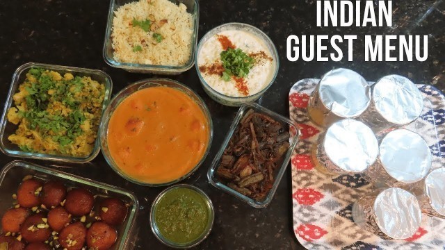 'INDIAN FOOD FOR GUESTS | INDIAN SPECIAL DINNER ROUTINE | Food for small Get Together | Daawat Food'