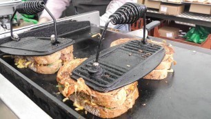 'Huge Melted Cheese Sandwiches Scotland Style. London Broadway Market'