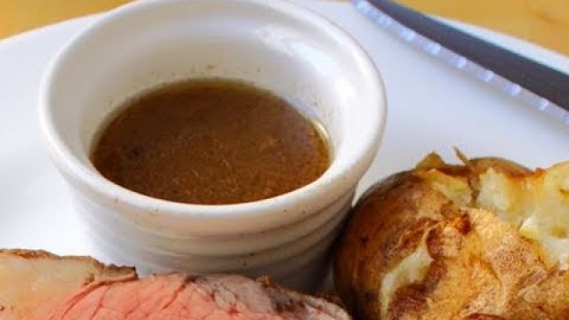 'Beef Au Jus Recipe - Au Jus for Prime Rib of Beef - How to Make Au Ju Sauce'