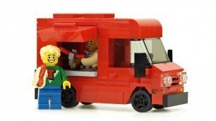 'LEGO Food Truck \"Hot Dogs \"MOC Building Instructions'