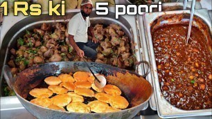 'Poori chole Aur aloo ke Baadshah | Lucknow | Street food india'