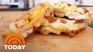 'Damn Delicious' Cheesy Waffle Breakfast Sandwiches Need Just 4 Ingredients | TODAY