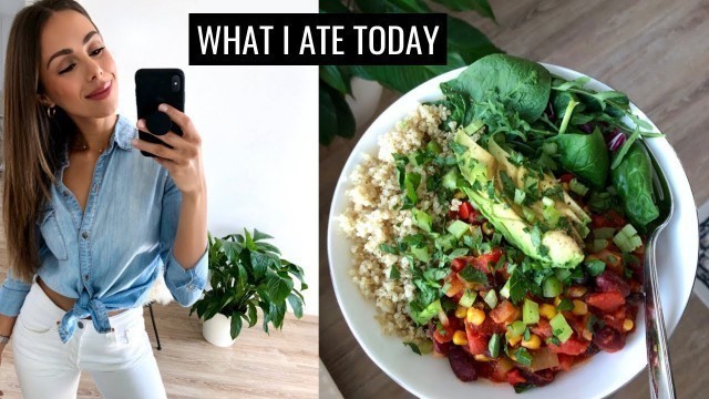 'WHAT I ATE TODAY | Healthy & Easy Food Ideas | Annie Jaffrey'