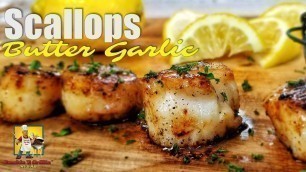 'Scallops | Butter Garlic Scallops Recipe | Seafood'