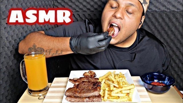 'ASMR COMIDA - FILÉ COM BATATAS FRITAS (MUKBANG) SONS DE MASTIGAÇÃO | BRAZILIAN FOOD SHOW #LUCASASMR'