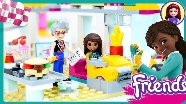 'Lego Friends Drifting Diner Review Build Silly Play Race Cars Kids Toys'