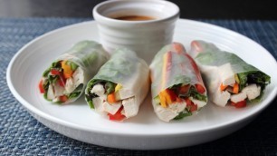 'Spring Rolls - How to Make Fresh Spring Rolls - Rice Paper Wraps'