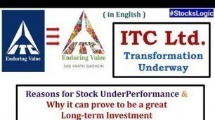 'ITC Ltd. - Logical Views || FMCG giant in the making || Highly Undervalued || (in English)'