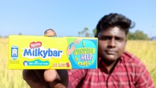 'Milky Bar Making at Home|Milky Bar செய்யலாம் வாங்க|Milky bar recepie|SmallBoySuppu|VillageFoodSafari'