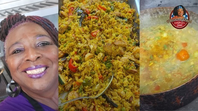 'Momma Cooks Her Famous Jambalaya In a Professional Kitchen!'