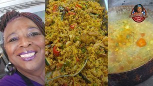 'Momma Cooks Her Famous Jambalaya In a Professional Kitchen!'