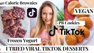 'I tried Viral TIKTOK healthy Food Hacks at home/ARE THEY WORTH TRYING? Testing TikTok DESSERTS/VEGAN'