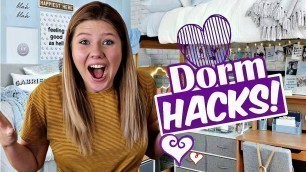 'College Dorm Room Life Hacks | Totally Taylor'