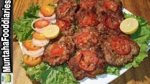 'Chapli kabab recipe | by Muntaha food diaries | bakra Eid special'