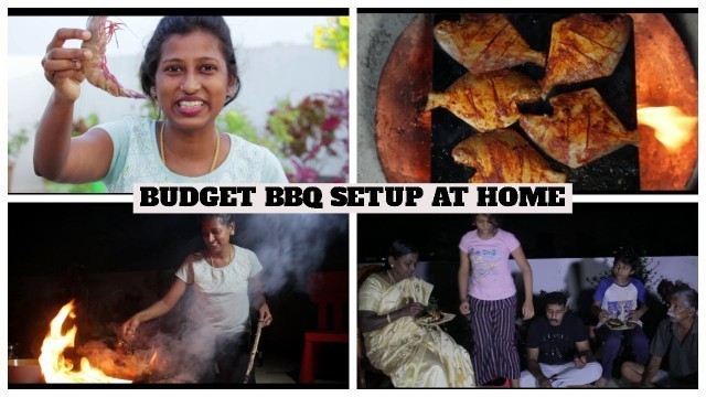 'Seafood barbecue night with family/Preparing 7 varieties of bbq food for dinner/Kadal unavu review'