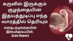 'Baby heartbeat during pregnancy which week in Tamil | Baby heartbeat starts at how many weeks?'