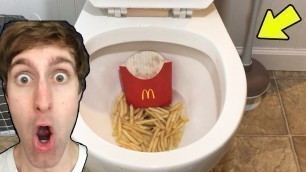 'WILL IT FLUSH? Compilation, McDonald\'s Fast Food Part 2'