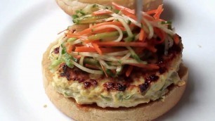 'Chicken Satay Burger - Thai-style Chicken Burger Recipe'