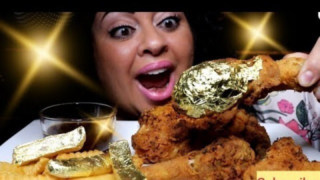 'Gold Food | Fried Chicken Mukbang | Your Golden'